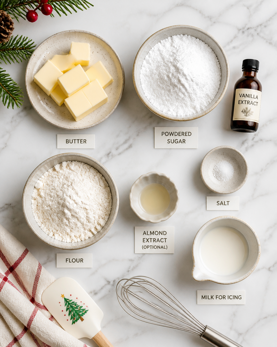 Christmas Shortbread Cookies with Icing