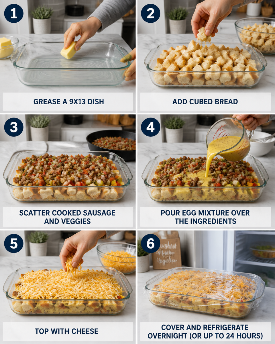Christmas Morning Breakfast Casserole (Make Ahead)