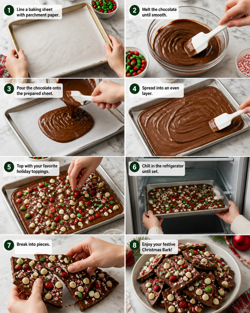 Christmas Bark Peppermint White Chocolate