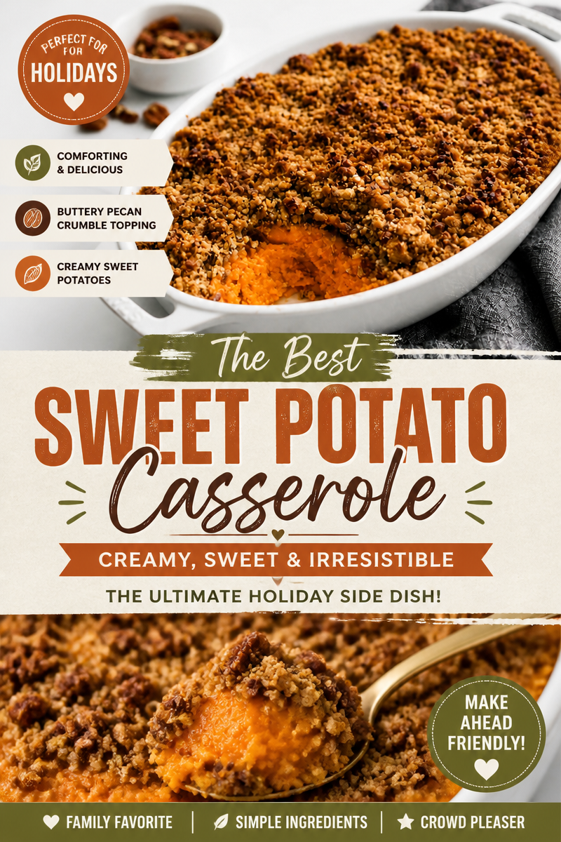 Easy Thanksgiving Sweet Potato Casserole — Pecan