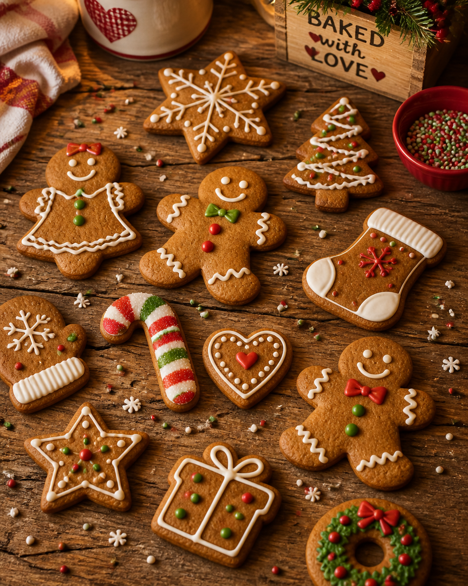 Easy Christmas Gingerbread Men — Decorated Icing