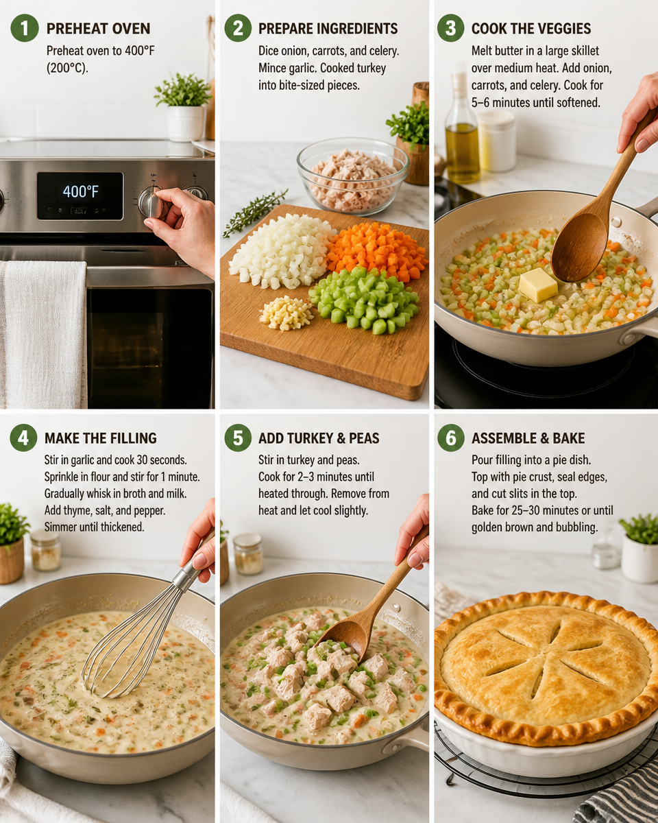 Easy Turkey Pot Pie — Leftover Thanksgiving