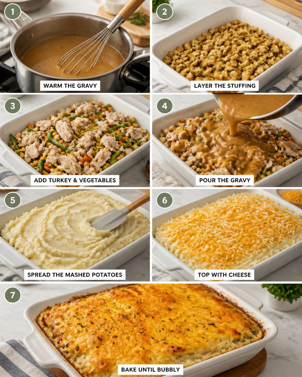 Easy Thanksgiving Leftover Casserole — Next Day