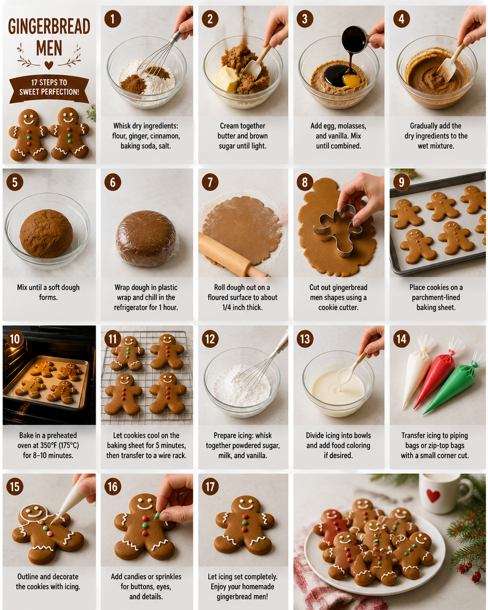 Easy Christmas Gingerbread Men — Decorated Icing