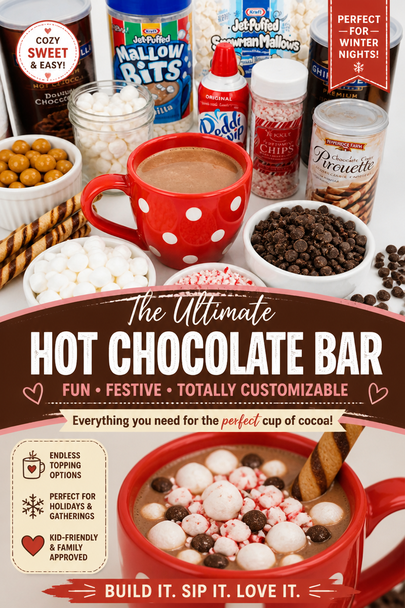 Christmas Hot Cocoa Bar Setup Ideas