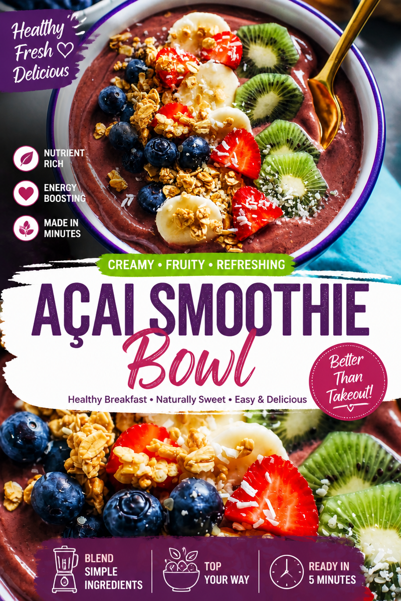 Acai Bowl Recipe (Easy at Home)