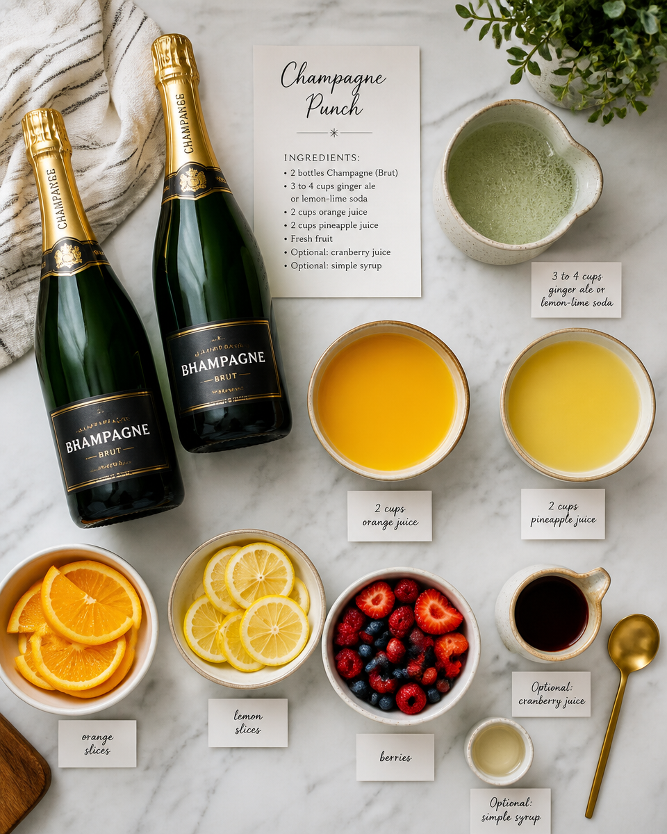 Champagne Punch New Year's Eve Recipe