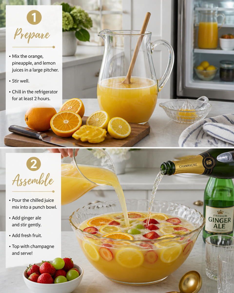 Champagne Punch New Year's Eve Recipe