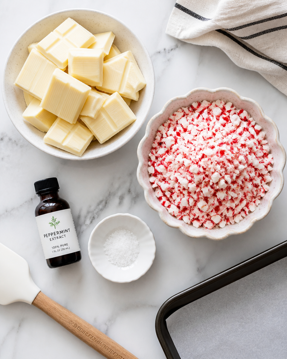 Easy Christmas Peppermint Bark — White Chocolate