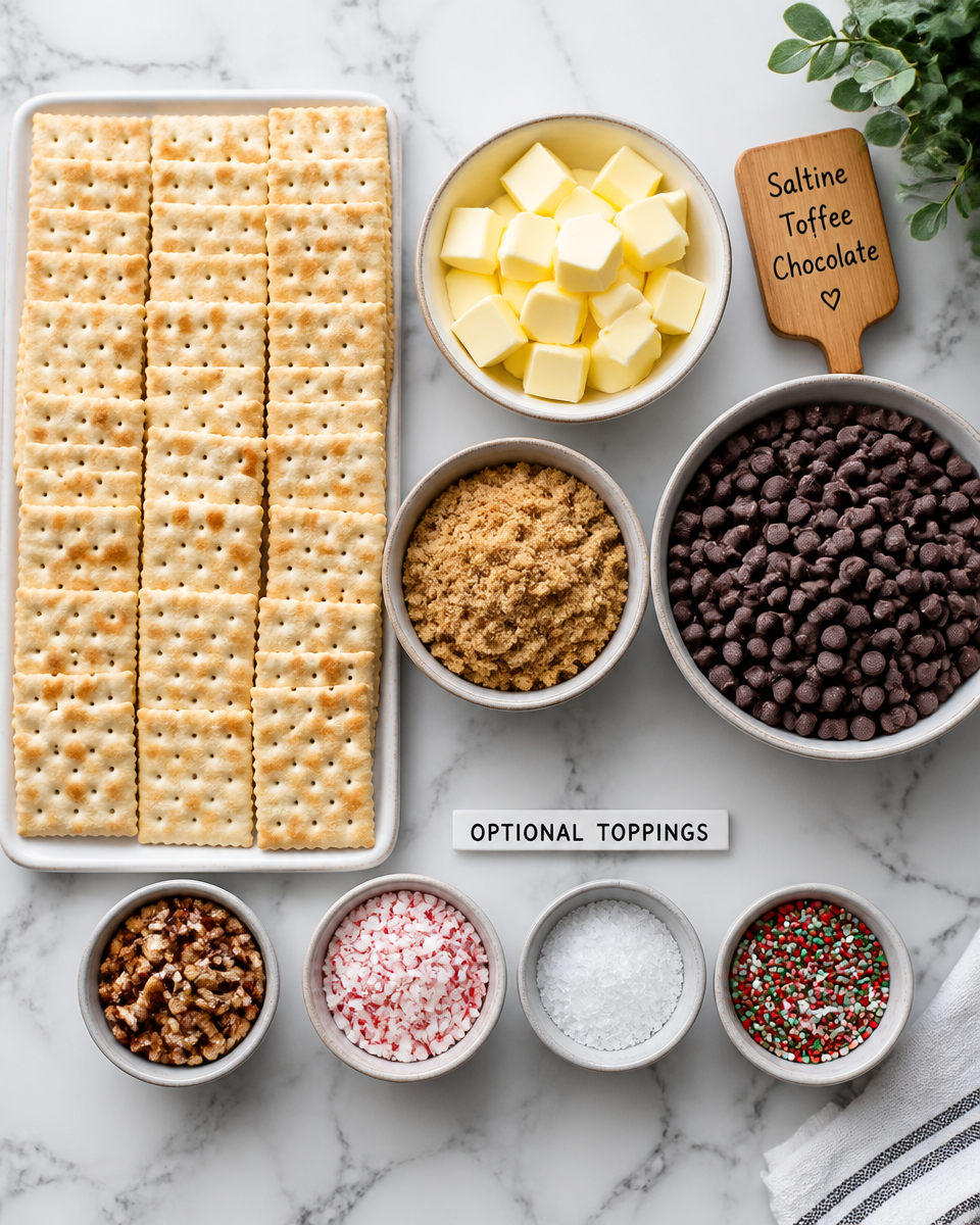 Easy Christmas Crack — Saltine Toffee Chocolate