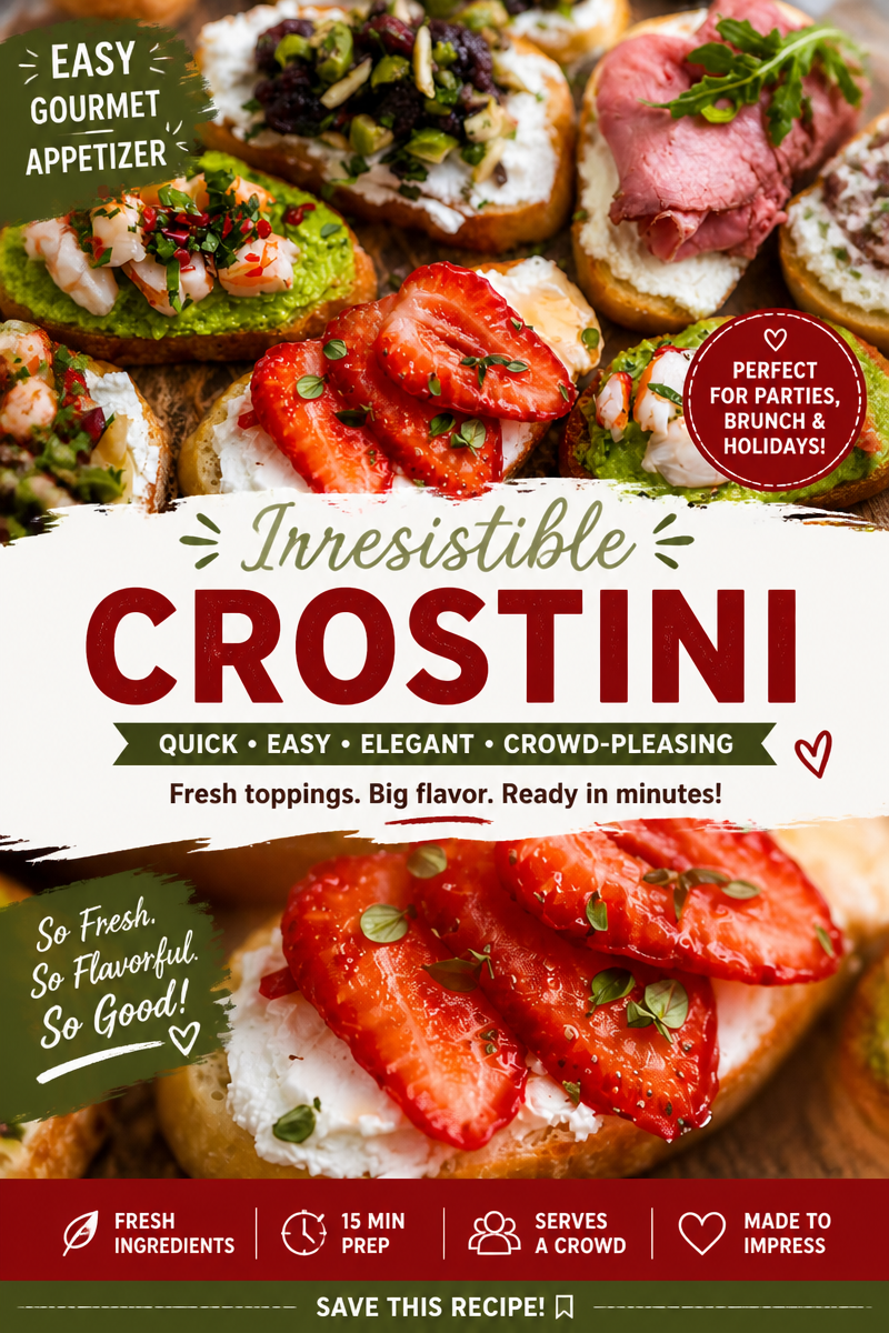 Crostini Toppings Ideas for Parties