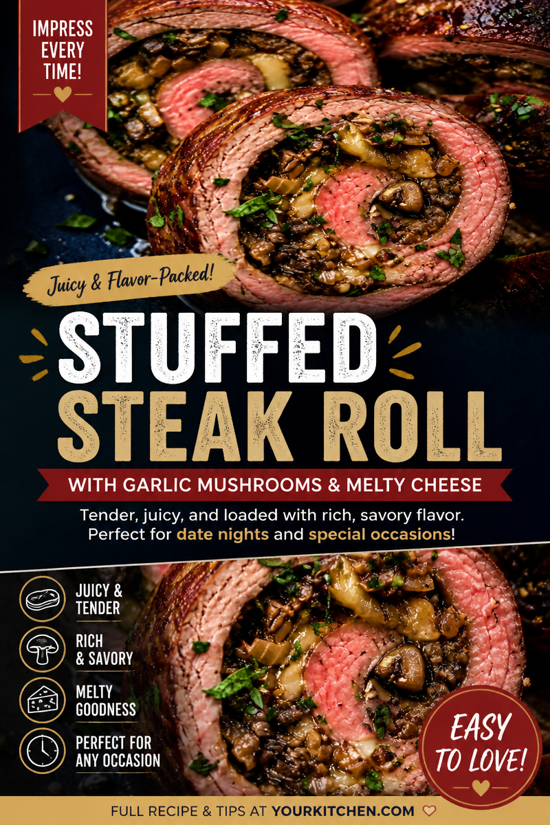 Rolled Steak Bites Stuffed with Cheese