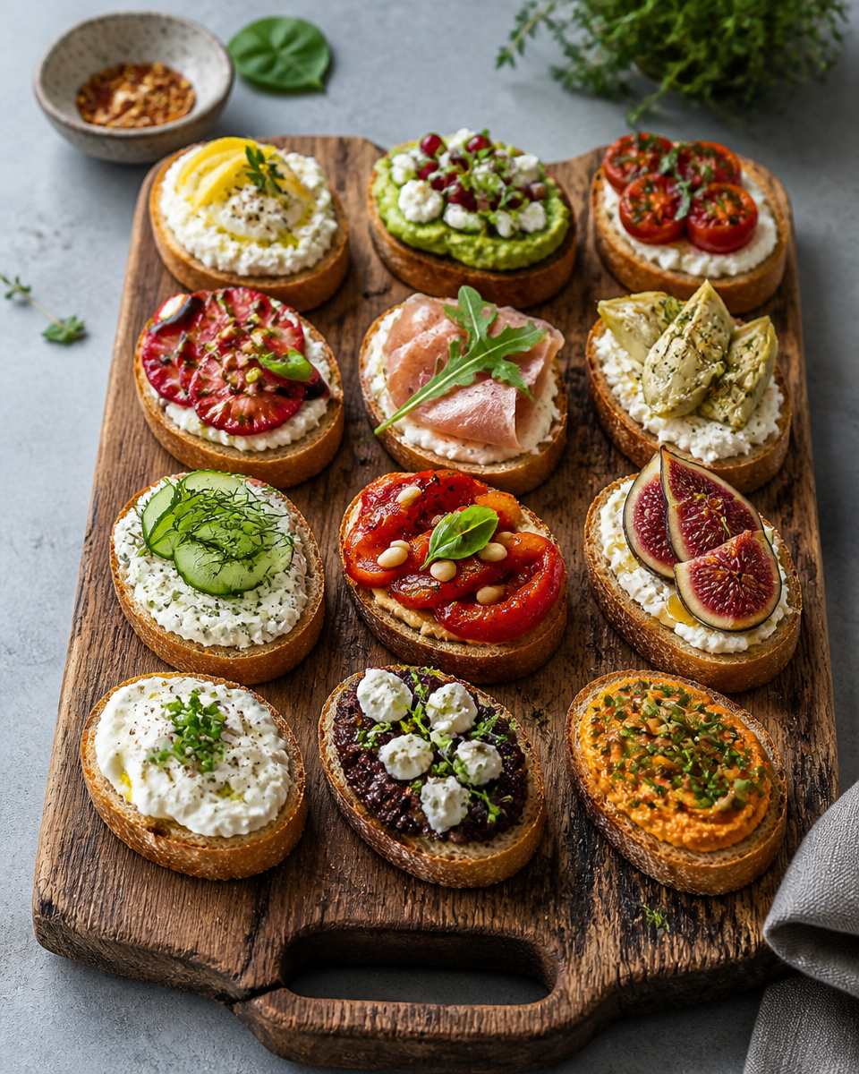 Crostini Toppings Ideas for Parties
