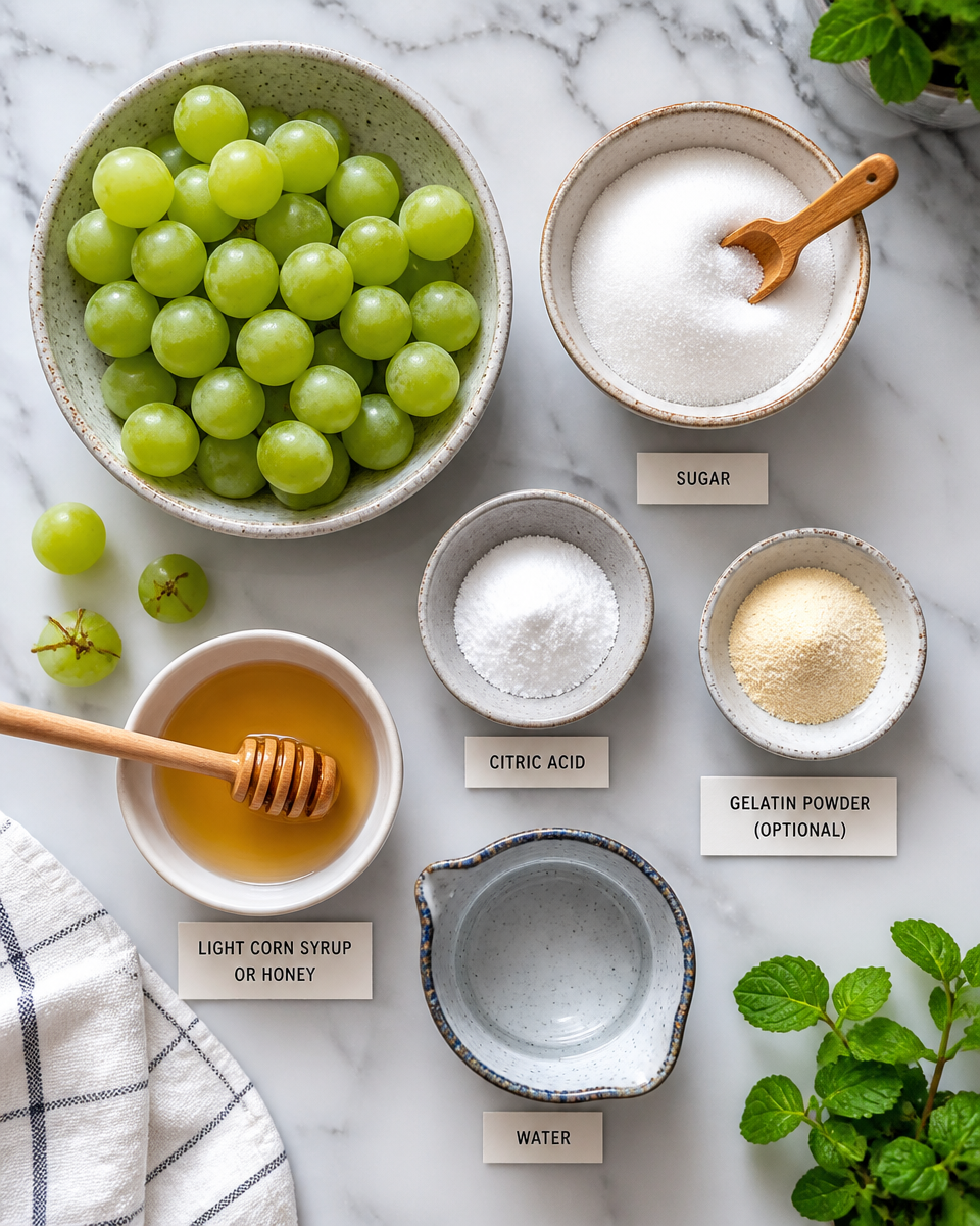 Sour Coated Grapes Recipe
