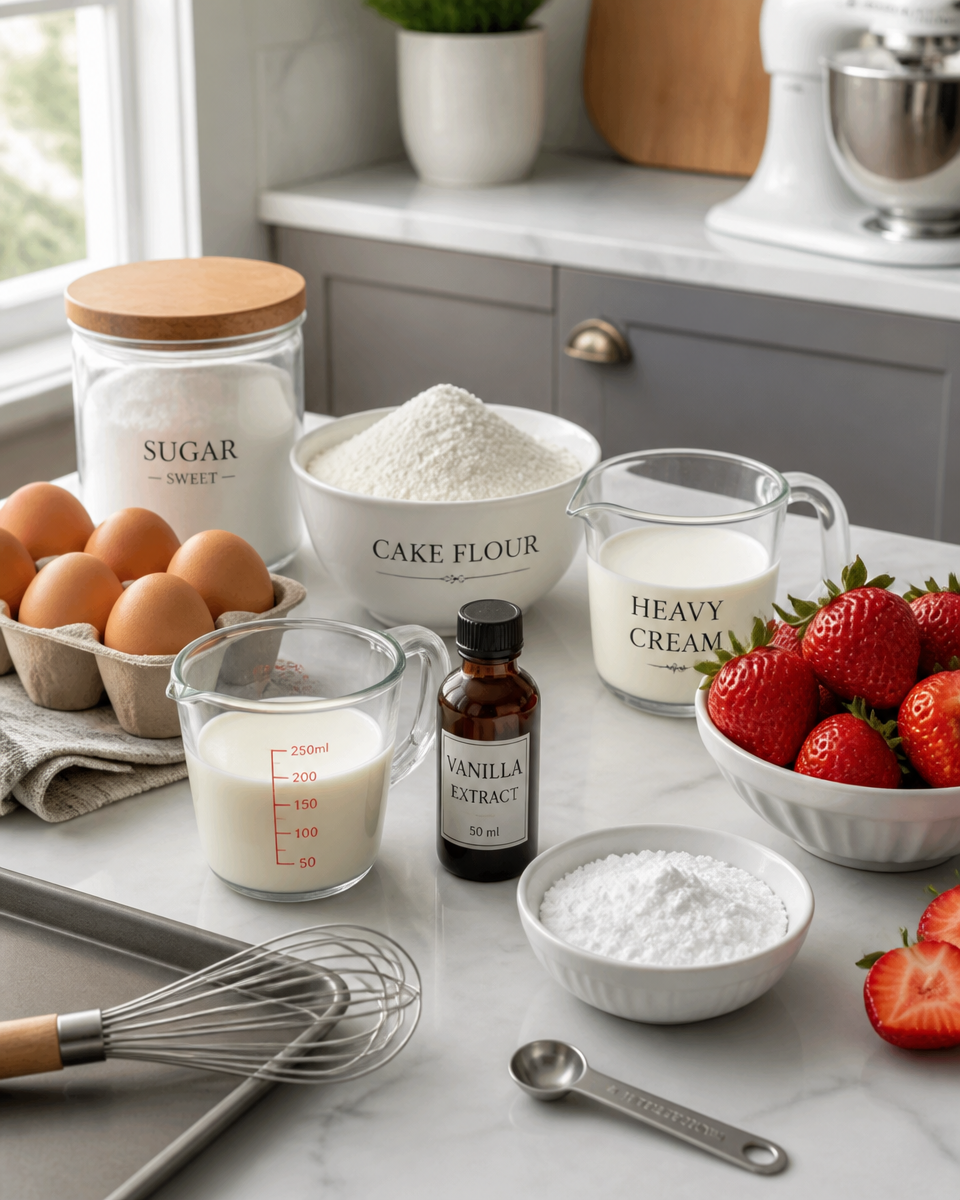 Japanese Strawberry Cake Recipe