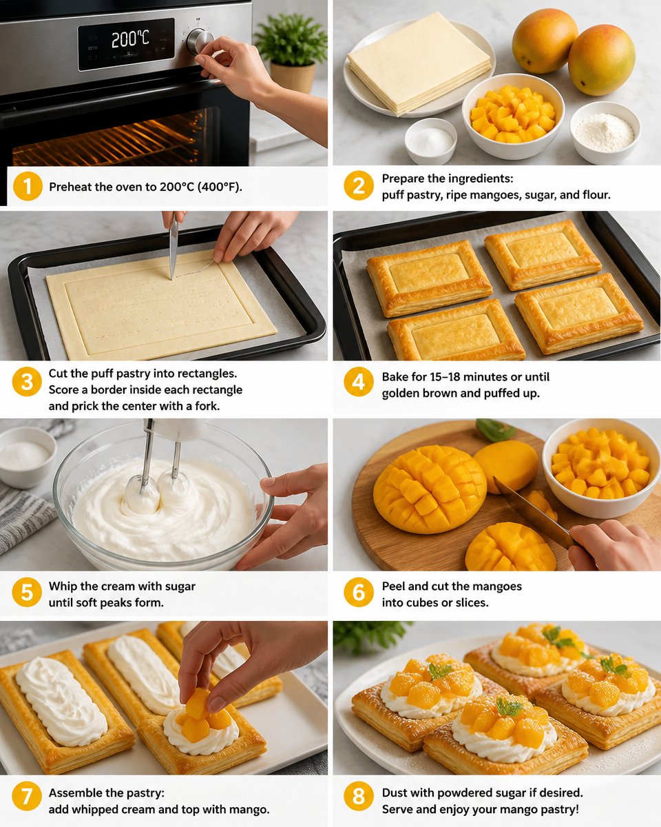 Mango Pastry Recipe (Easy)