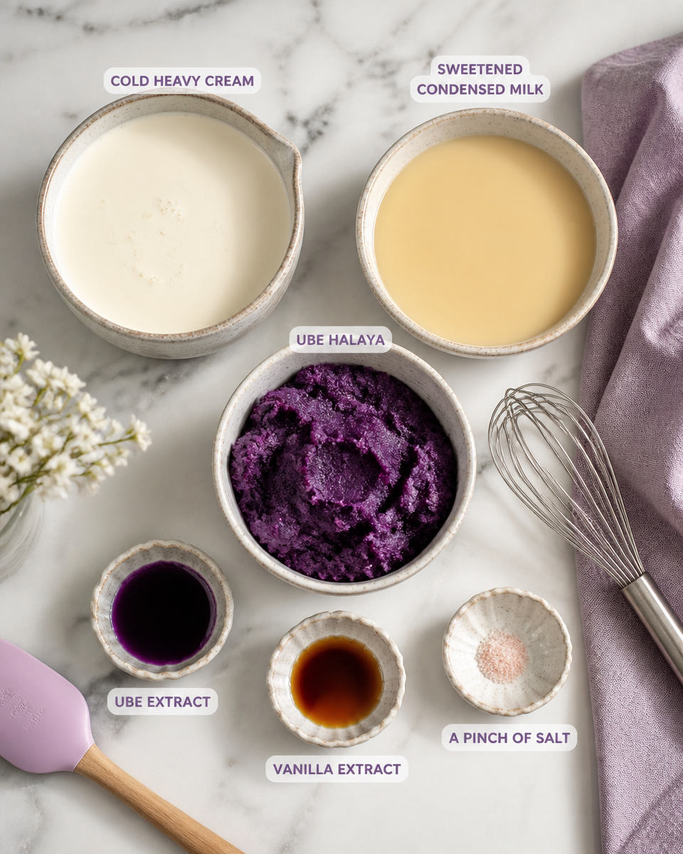 Easy Ube Ice Cream — No Churn Purple