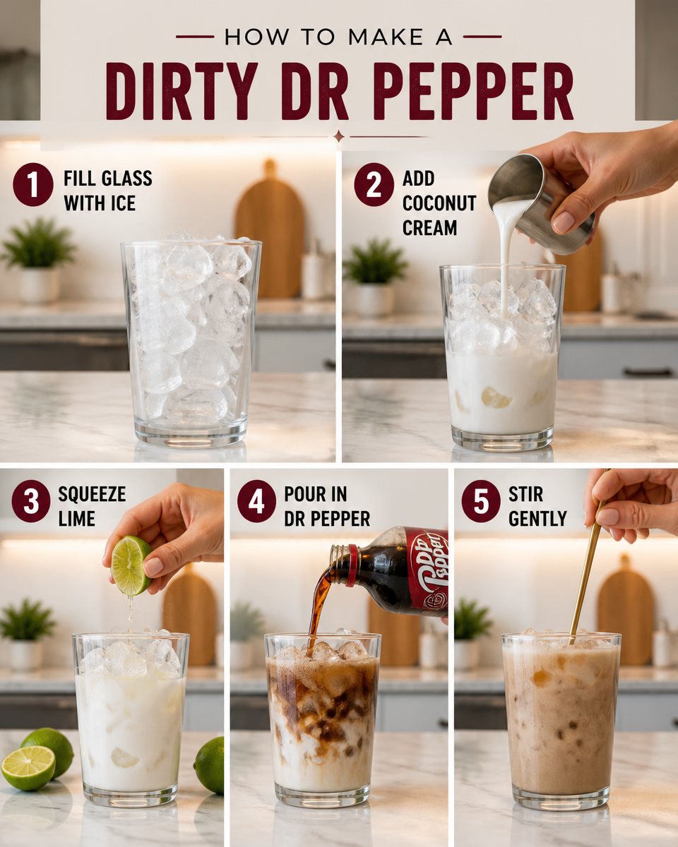 Easy Dirty Dr Pepper Recipe — Viral Sweet Soda