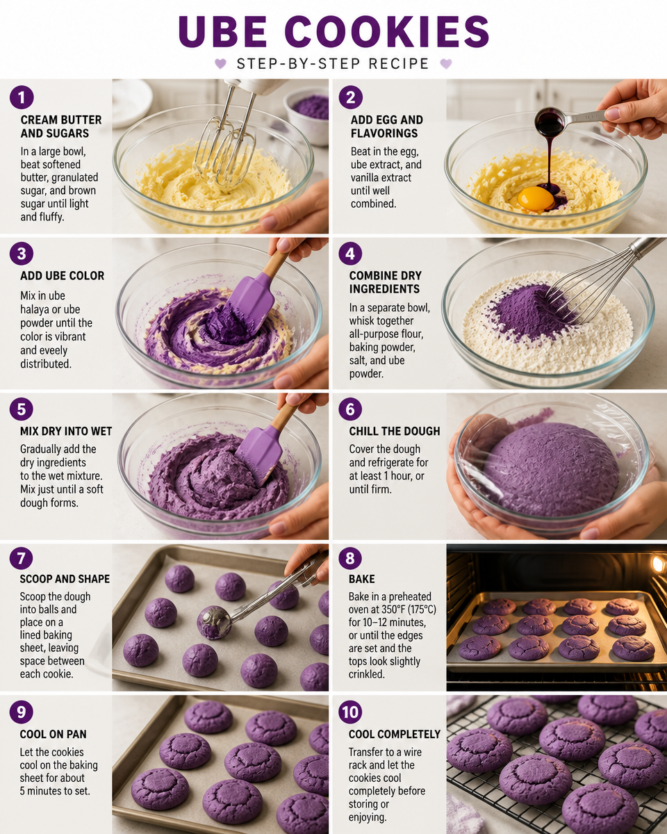 Easy Ube Cookies — Purple Chewy Filipino