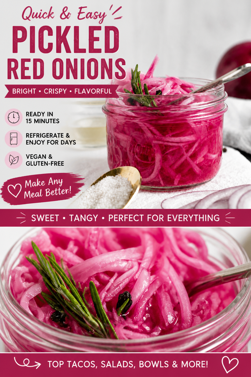 Pickled Red Onions (Quick Recipe)