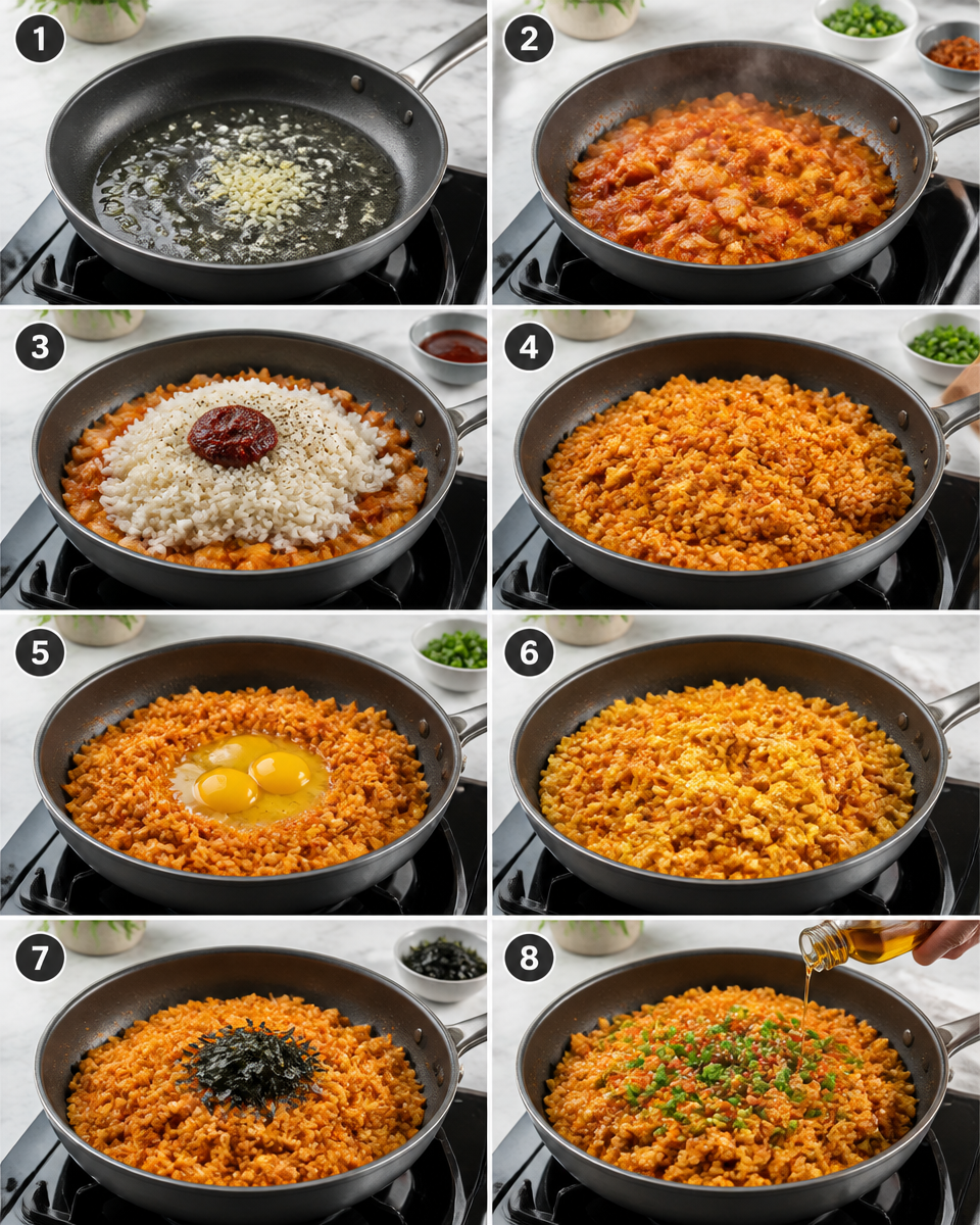 Kimchi Fried Rice (Easy Recipe)