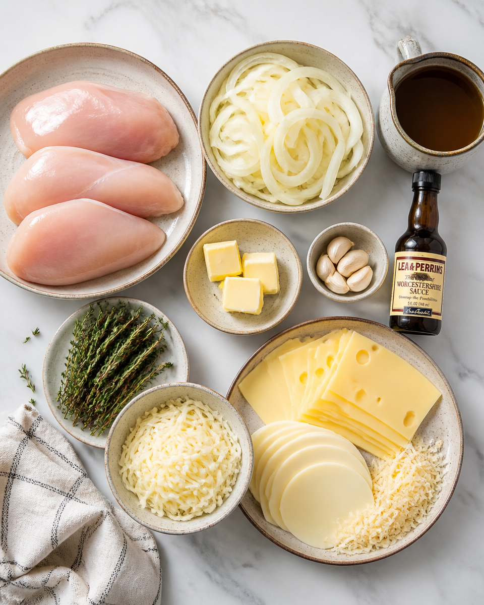 French Onion Chicken Bake