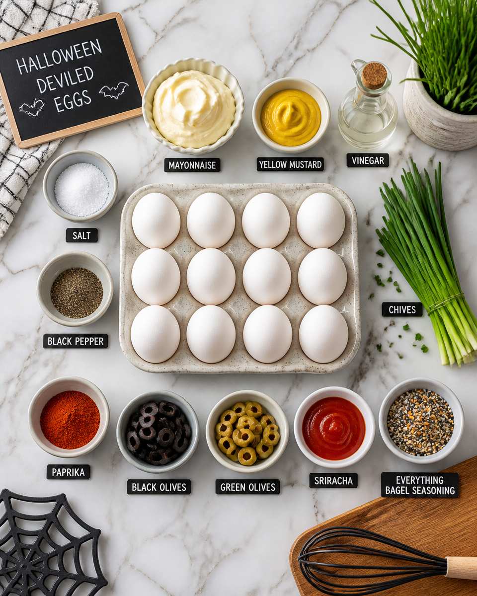 Halloween Deviled Eggs
