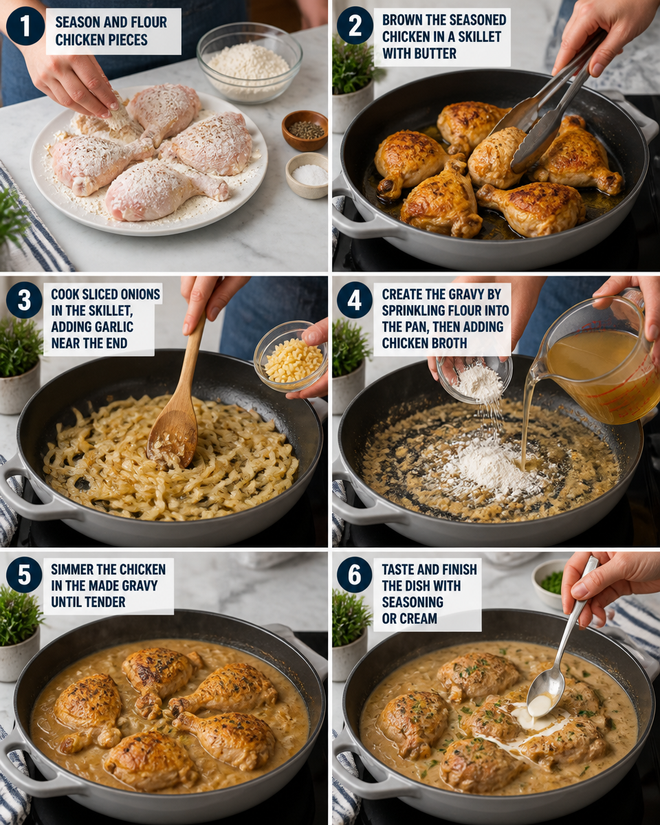 Smothered Chicken and Gravy