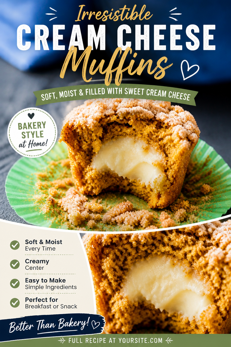 Pumpkin Cream Cheese Muffins