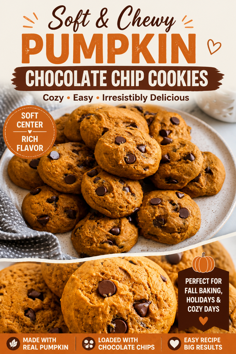 Pumpkin Chocolate Chip Cookies