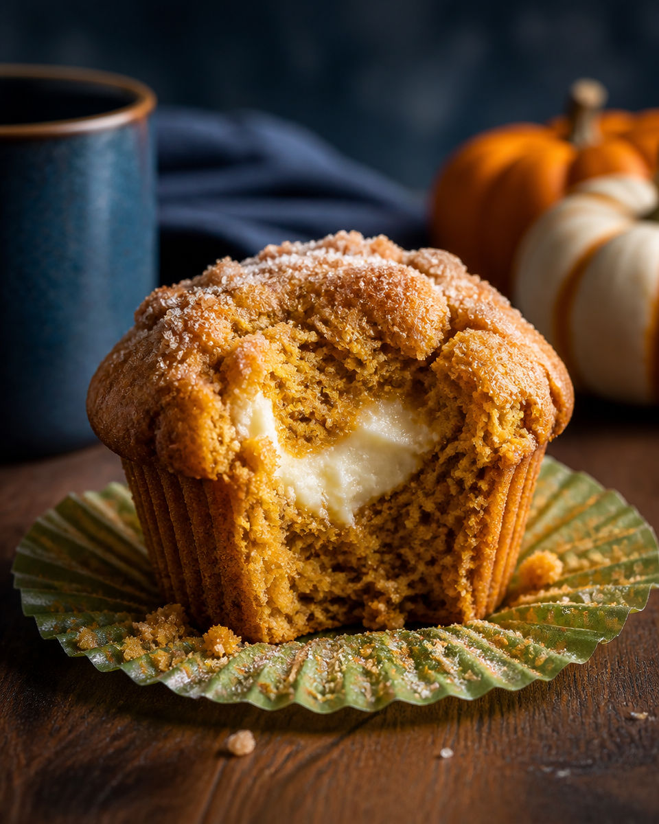 Pumpkin Cream Cheese Muffins
