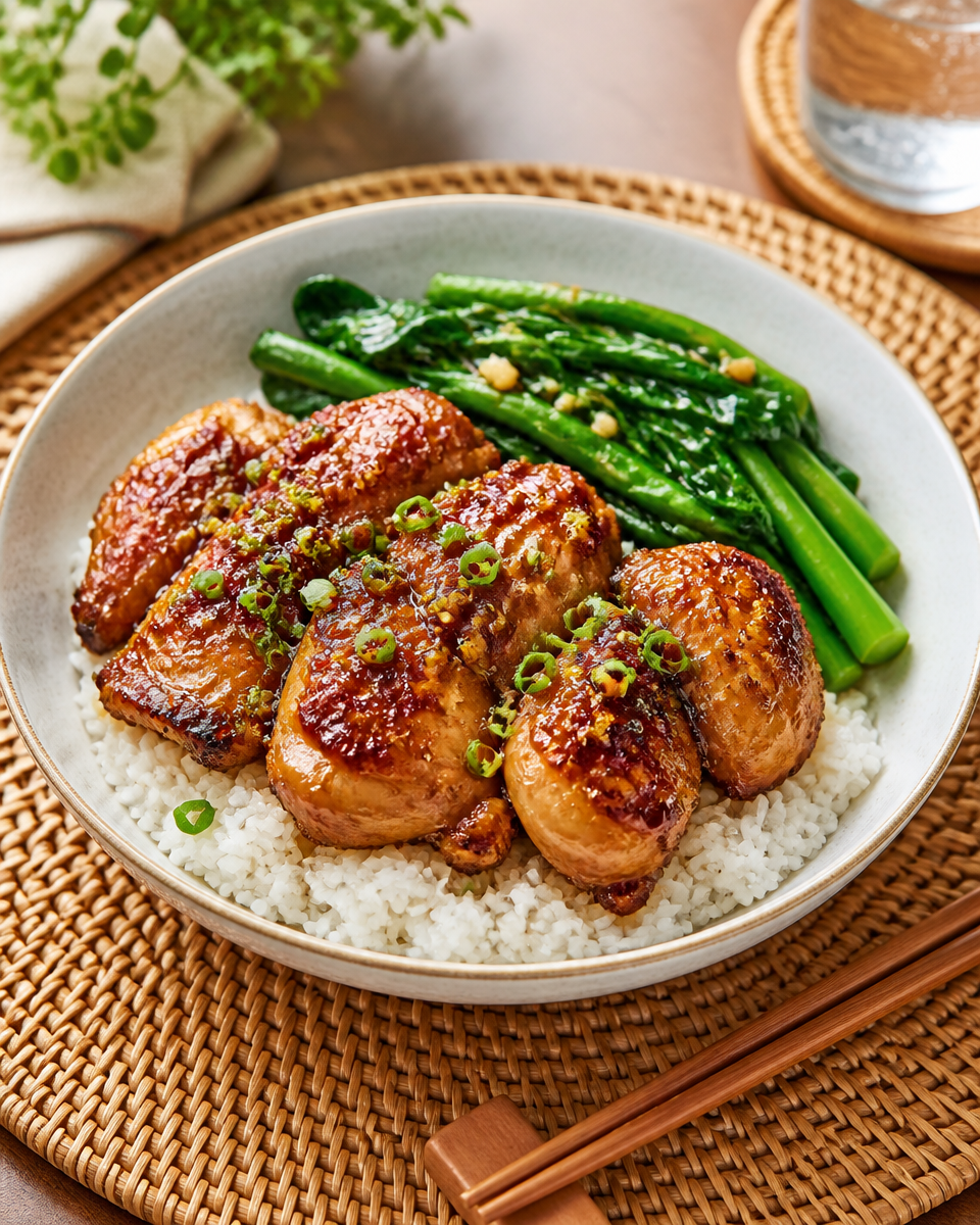 Honey Garlic Chicken Thighs