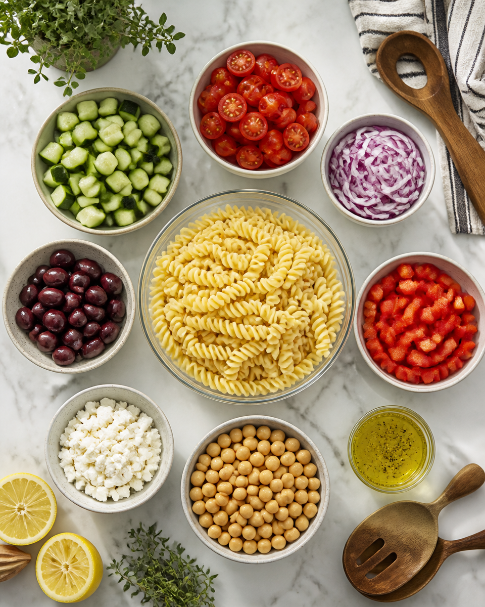 Greek Pasta Salad Recipe