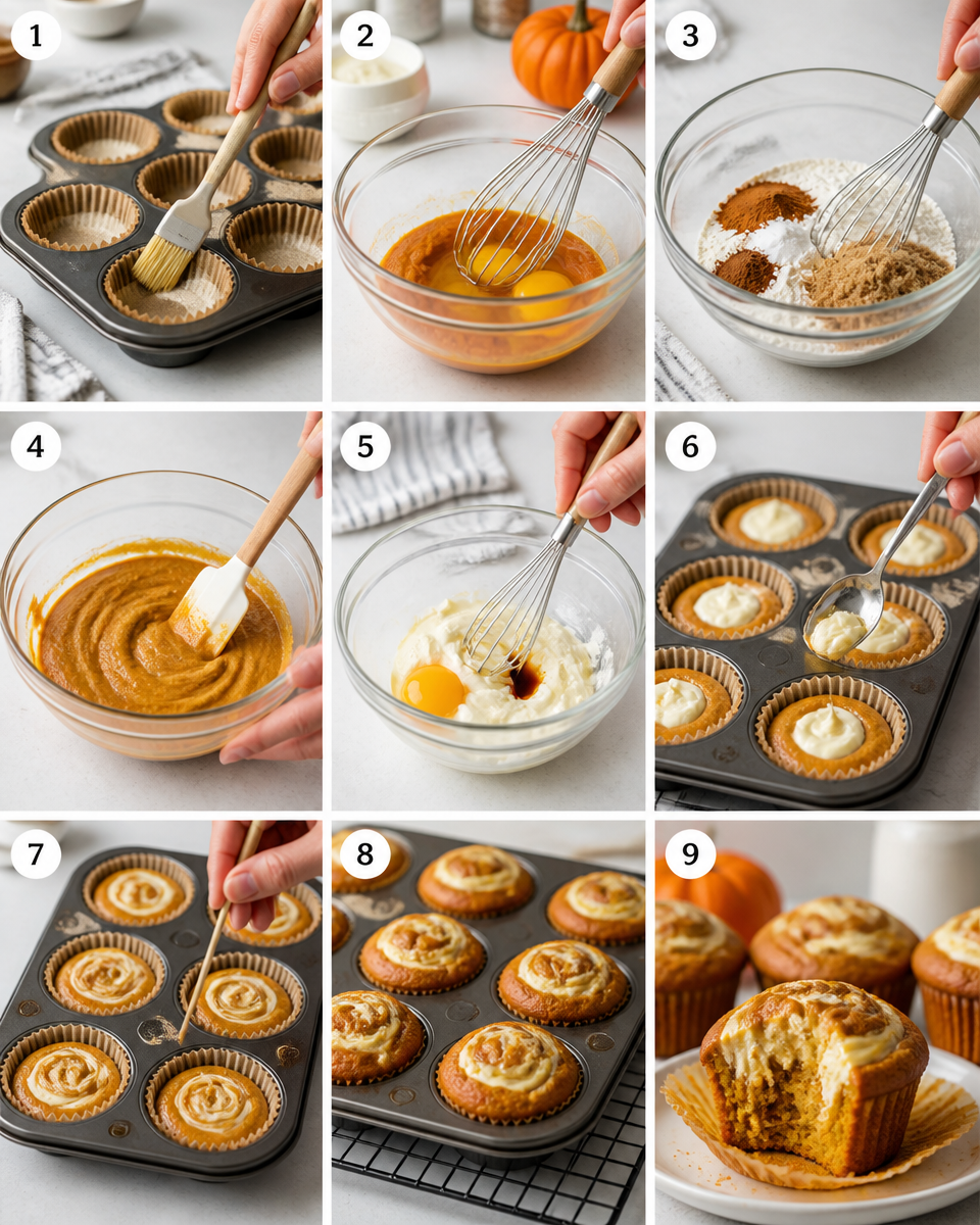 Pumpkin Cream Cheese Muffins