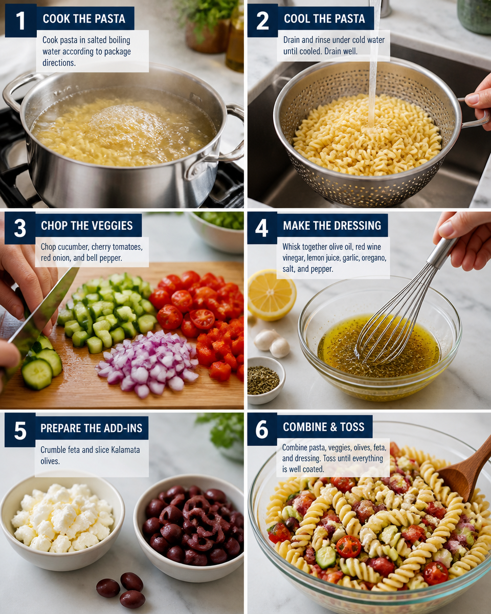 Greek Pasta Salad Recipe