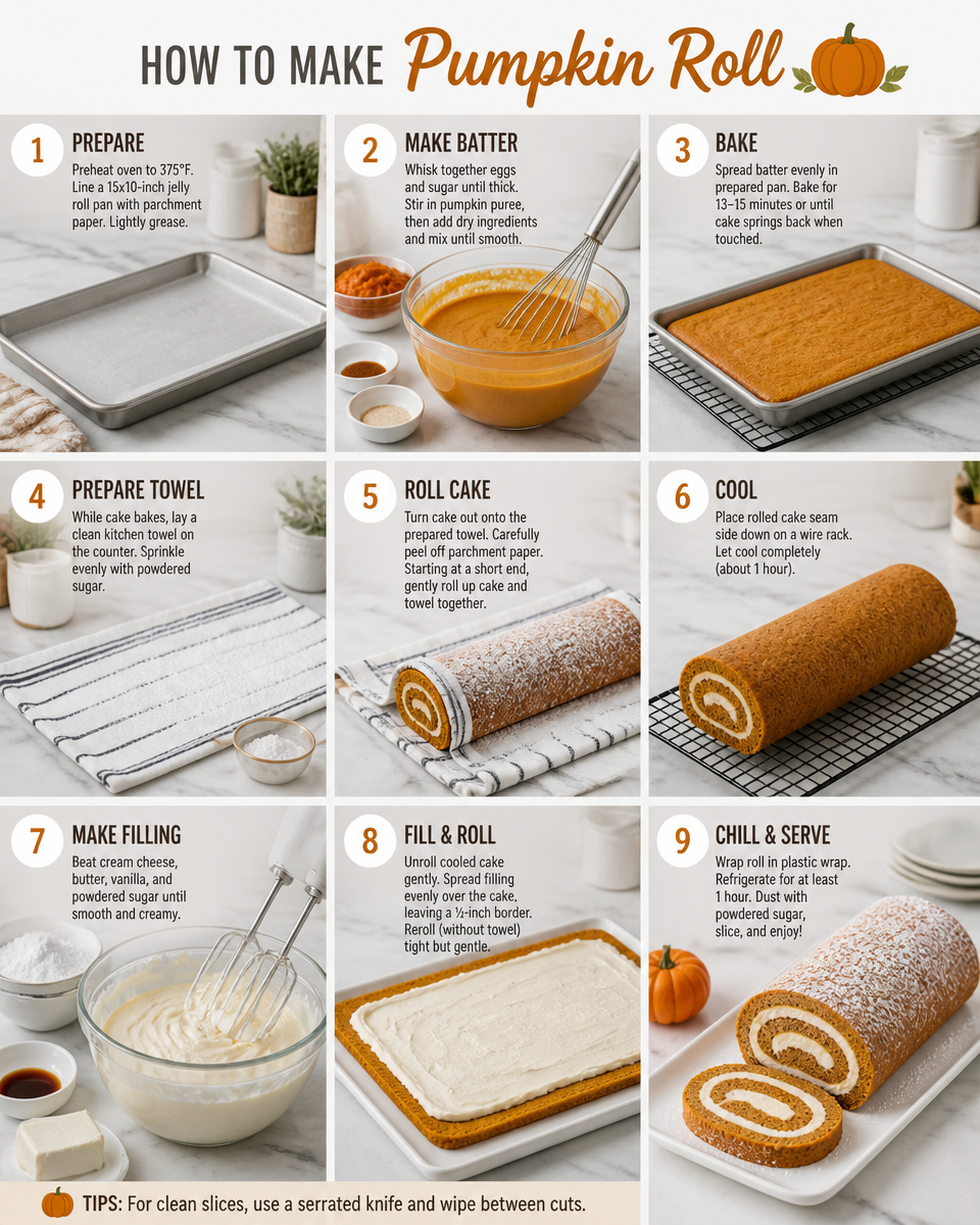 Pumpkin Roll Recipe