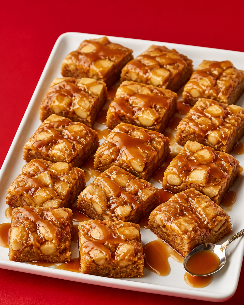 Caramel Apple Blondies