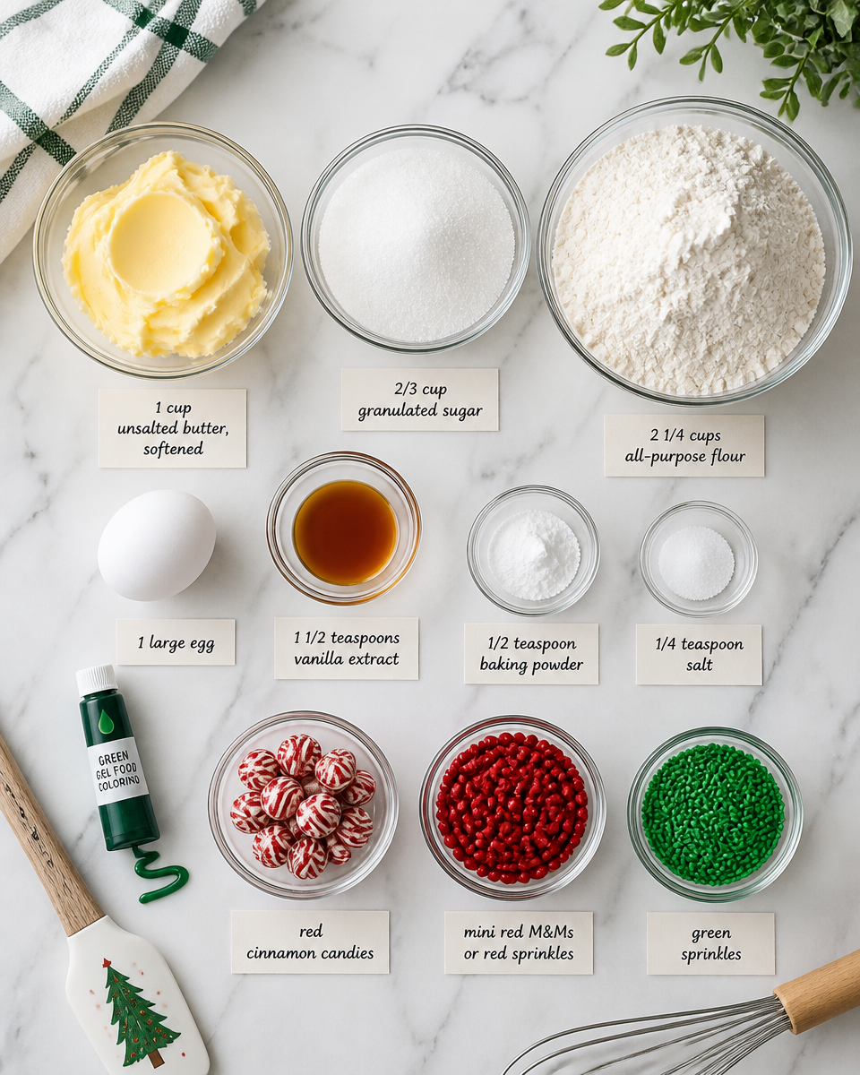 Christmas Wreath Cookies