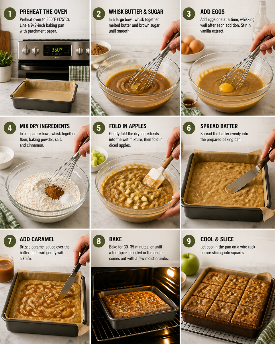 Caramel Apple Blondies