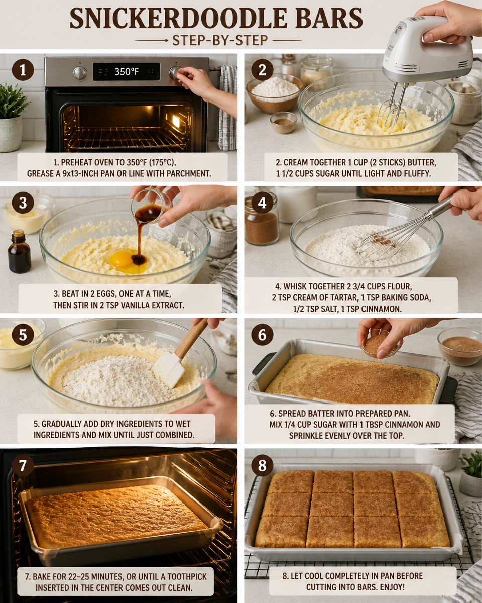 Snickerdoodle Bars Recipe
