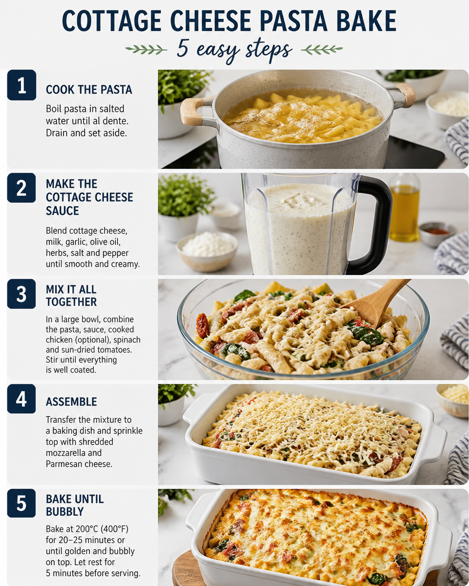 cottage cheese pasta bake
