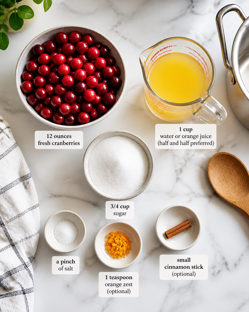 cranberry sauce recipe easy