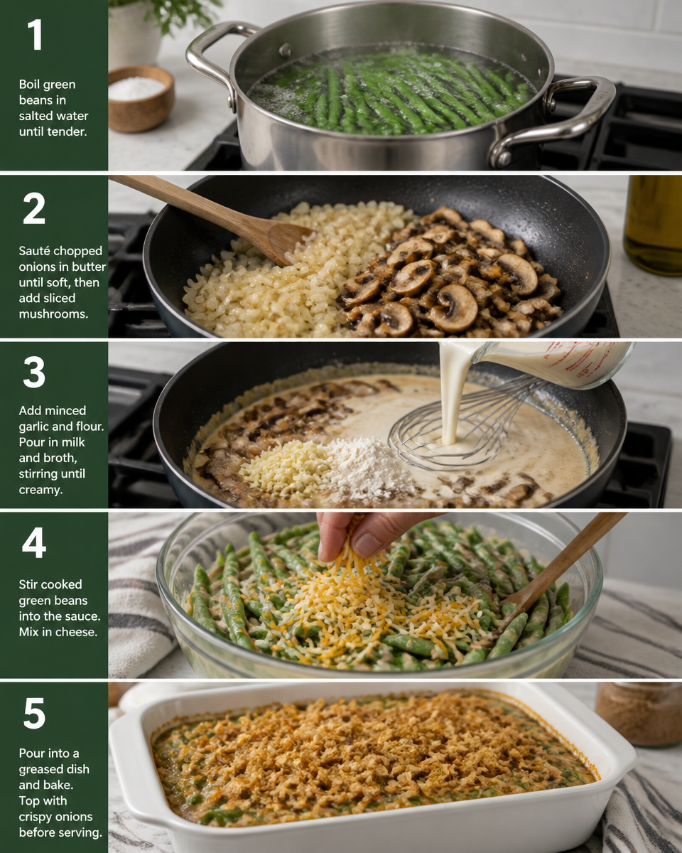 green bean casserole from scratch