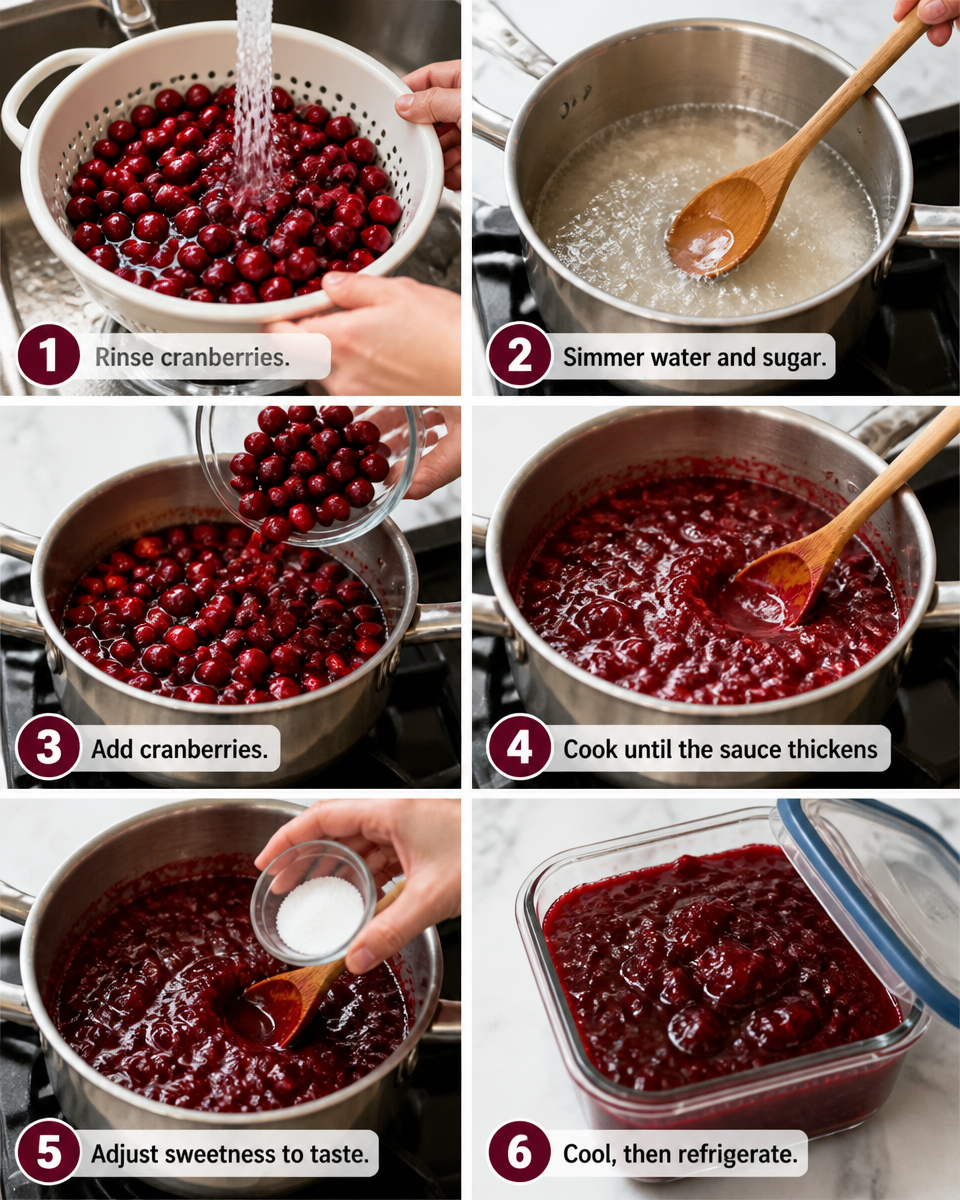 cranberry sauce recipe easy