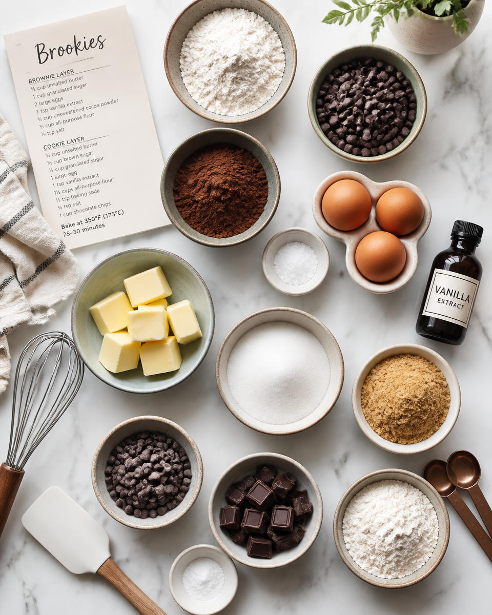 Easy Brookies Recipe — Fudgy Brownie Cookie Bars