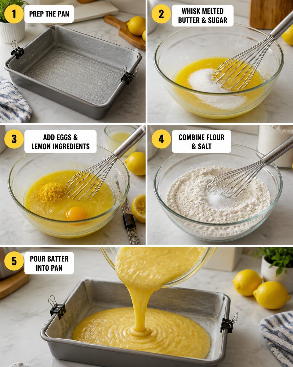 Easy Lemon Brownies — Fudgy Citrus Bars with Lemon Glaze