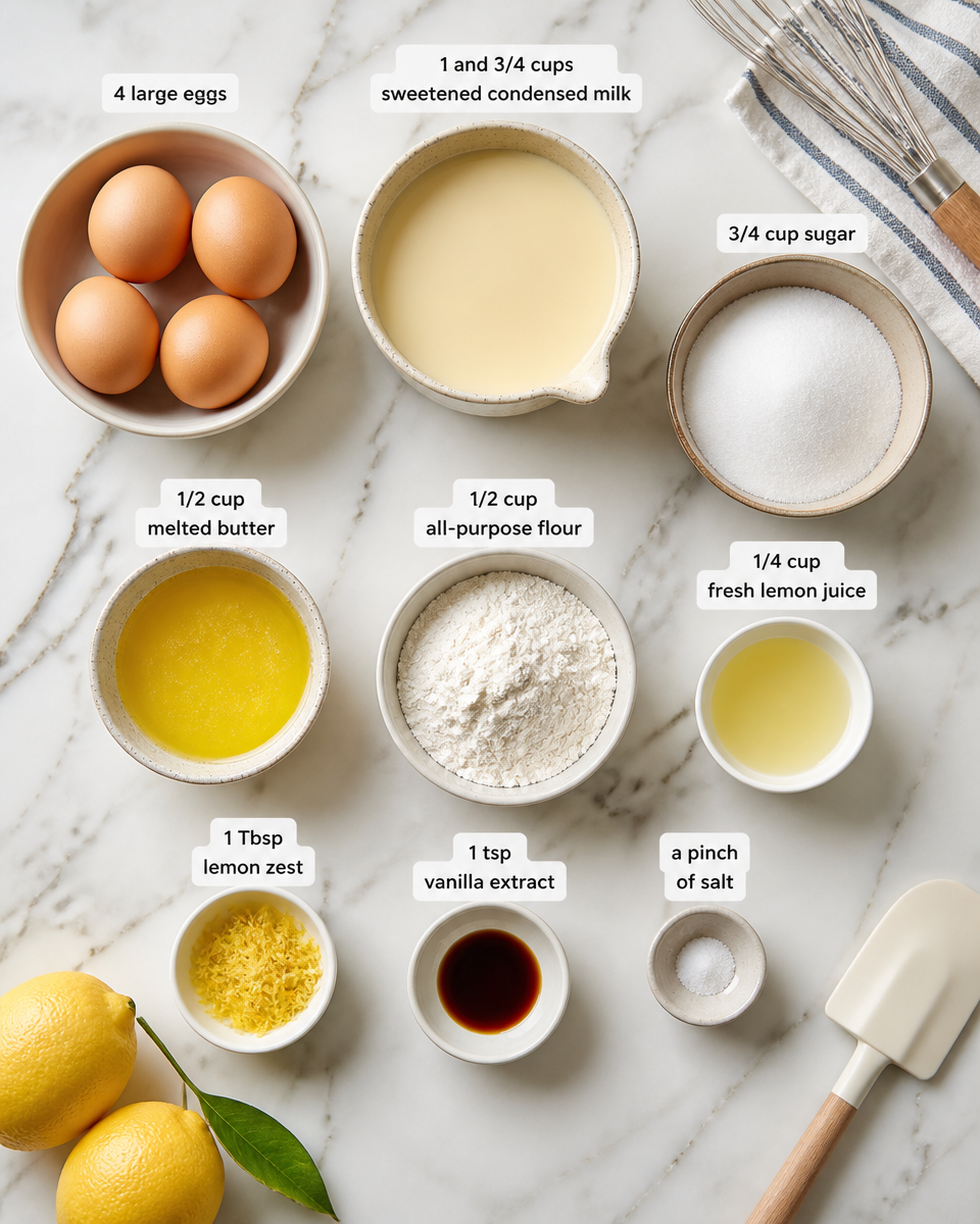 Lemon Impossible Pie Recipe
