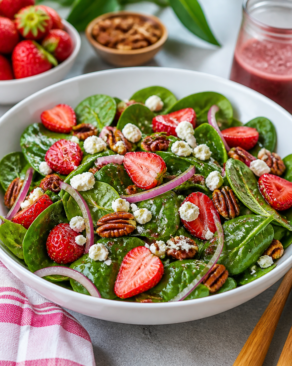 Strawberry Spinach Salad