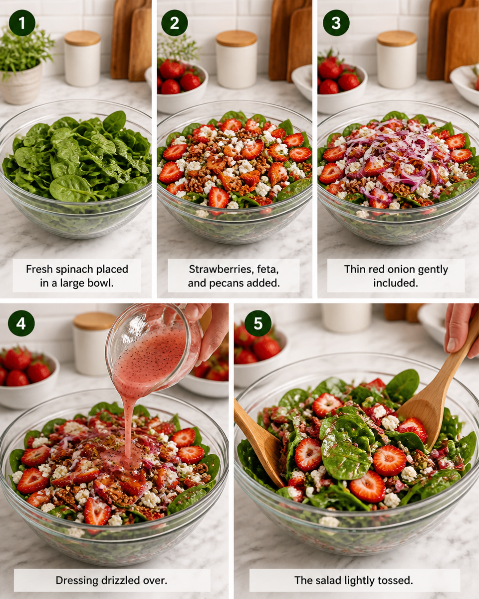 Strawberry Spinach Salad