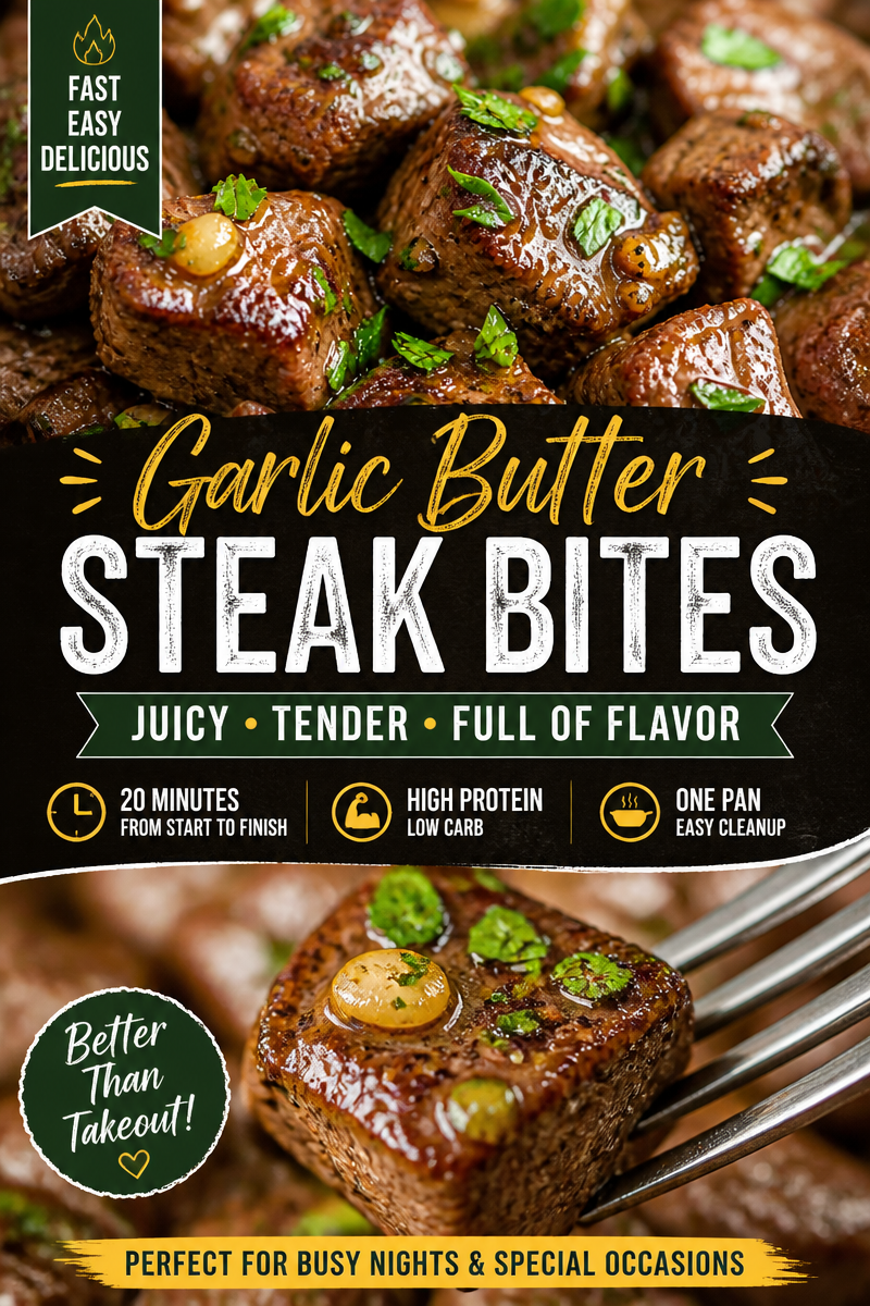 Easy Garlic Butter Steak Bites